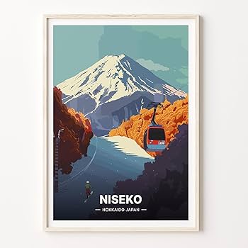 Amazon.com: Niseko Japan Ski Resort Snowboarding Travel Poster
