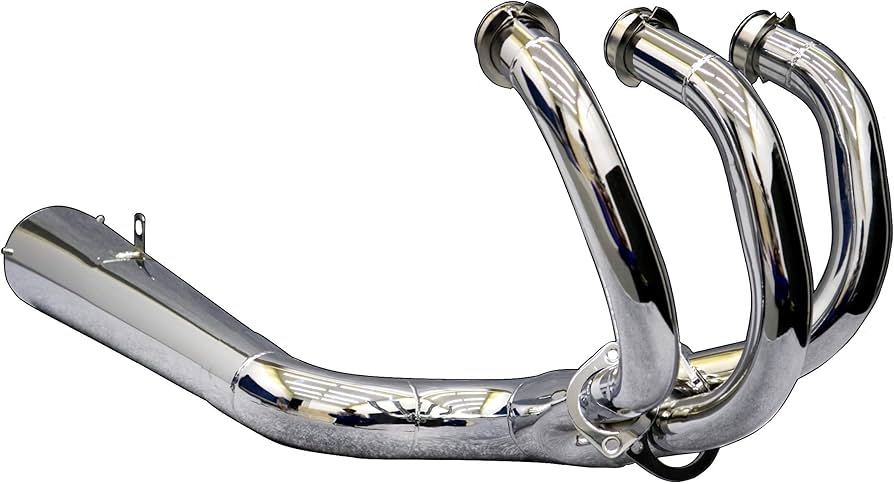 Amazon | GT380 メガホン 集合 マフラー メッキ/インナー