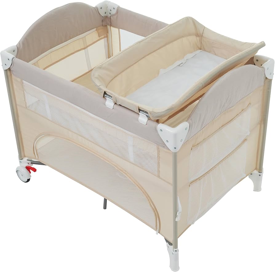 Amazon.co.jp: ベビーサークル 折りたたみ 添い寝ベッド お昼寝マット
