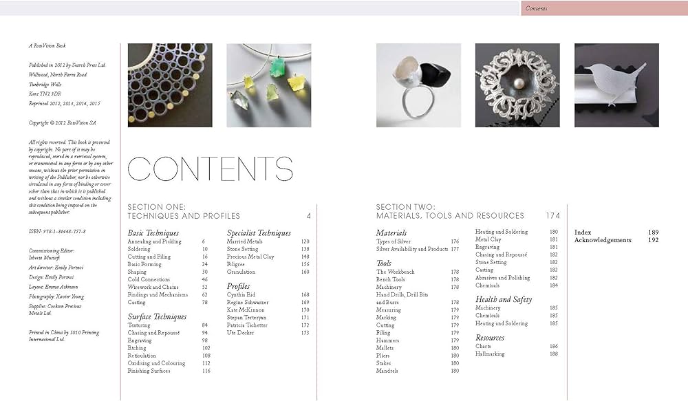 Silversmithing for Jewellery Makers: Techniques, treatments