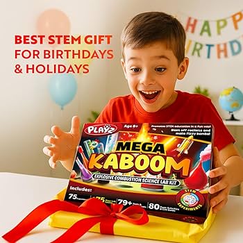 Amazon.com: Playz Mega Kaboom! 150+ Explosive Science Experiments