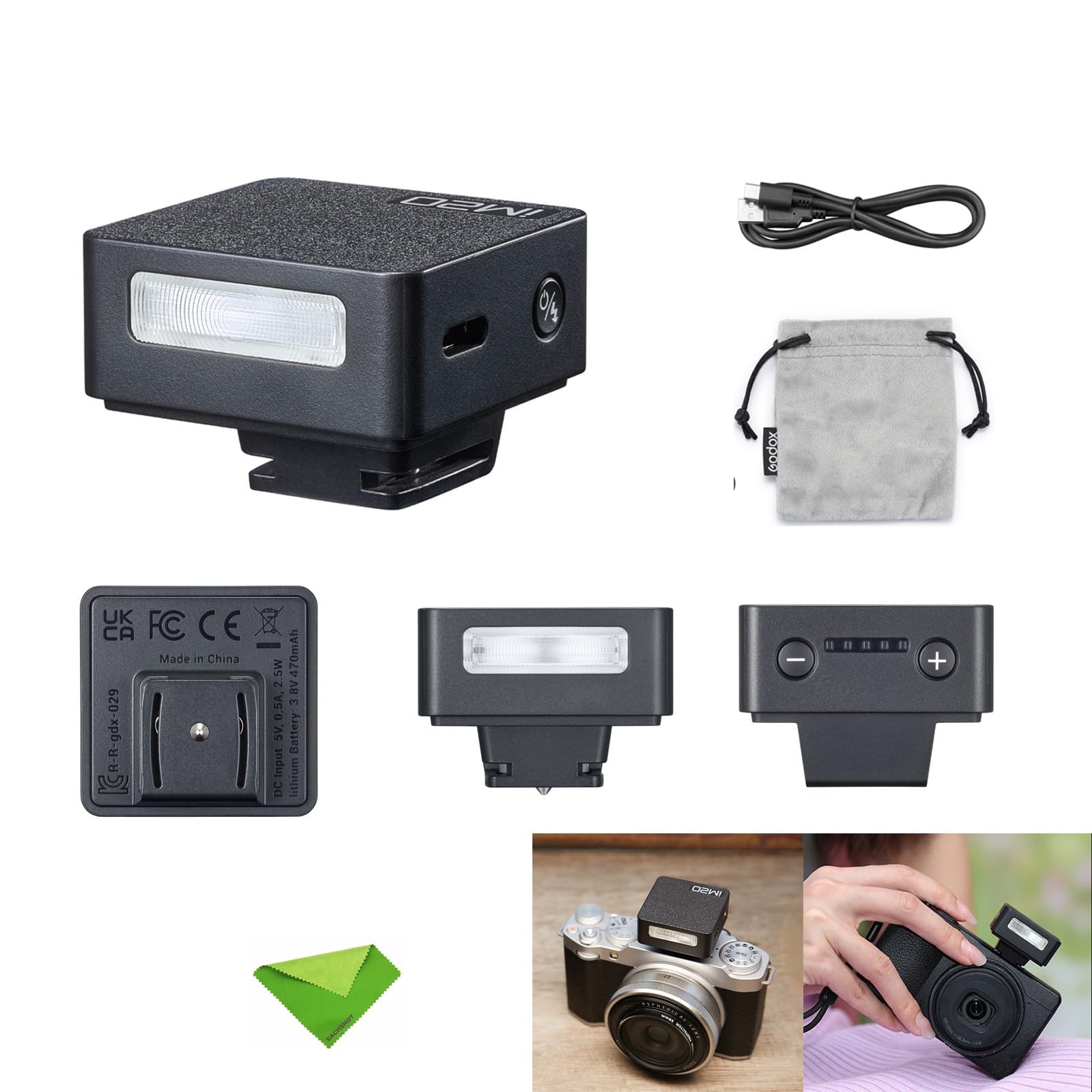 Amazon | Godox iM20 ミニフラッシュスピードライト Canon、Sony、Fuji