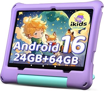 キッズタブレット 10インチ Android16 落下防止 タブレット Amazon.co