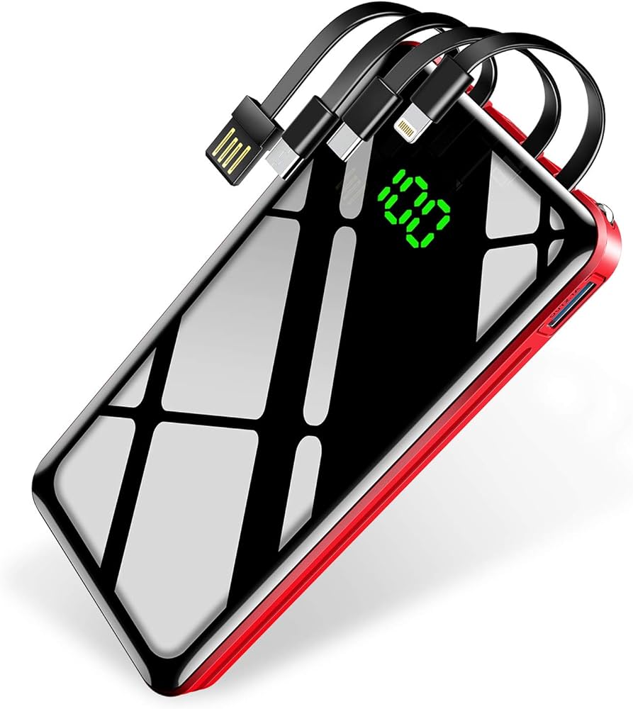 Amazon | 【30000mAh & ケーブル内蔵 & PSE認証済】KYOKA モバイル