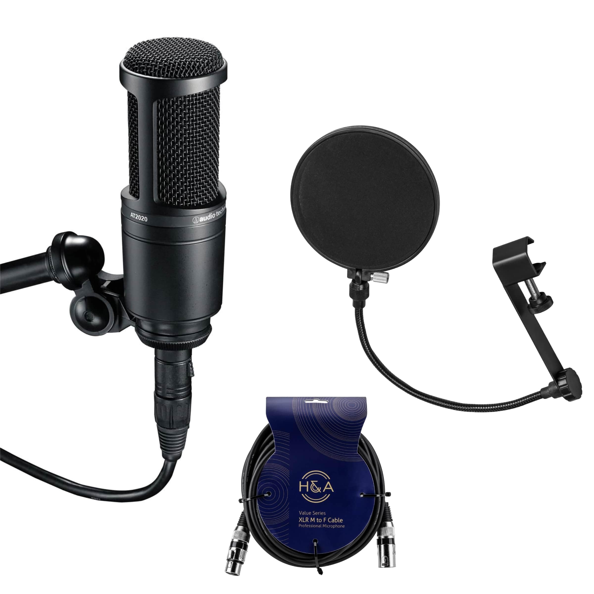 Amazon.com: Audio Technica AT2020 Condenser Studio Microphone