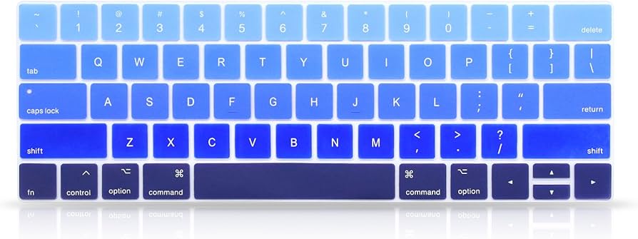 Amazon.com: ProElife Blue Gradient Keyboard Cover Ultra Thin
