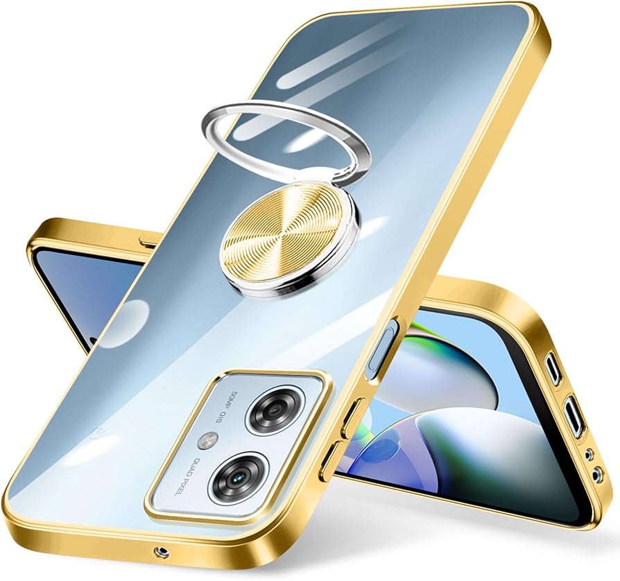 Amazon.co.jp: Motorola G64 5G ケース リング付き クリア moto g64y