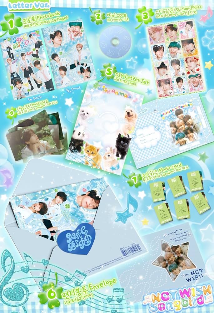 Amazon.com: NCT WISH Album Songbird (LETTER Ver), undefined