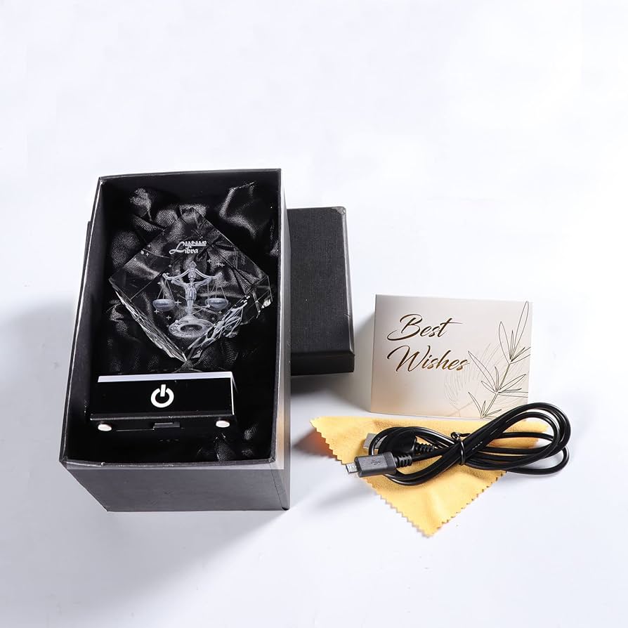 Amazon.co.jp: 3D クリスタル 天秤座ギフト 星座 占星術ギフト 女性