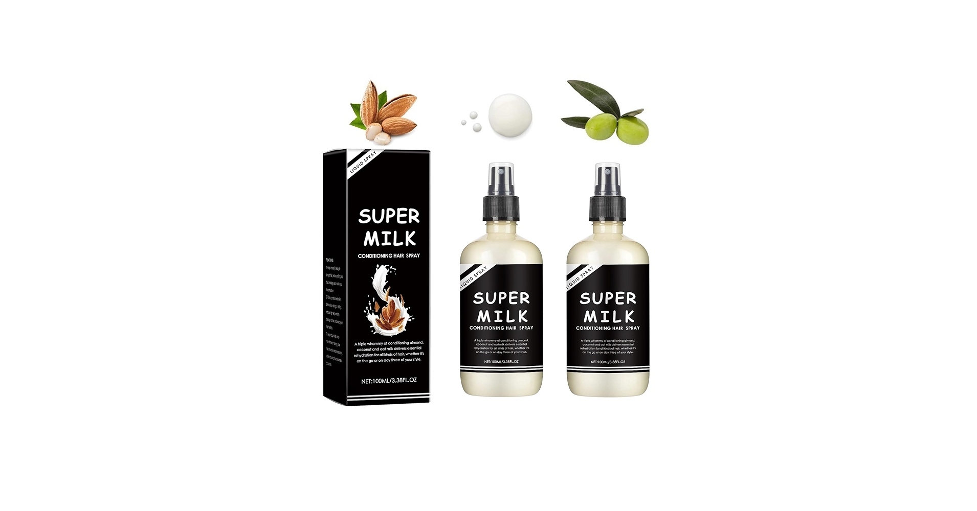 Amazon.com : 2 Pcs Super Milk Conditioning Hair Primer, Super Milk