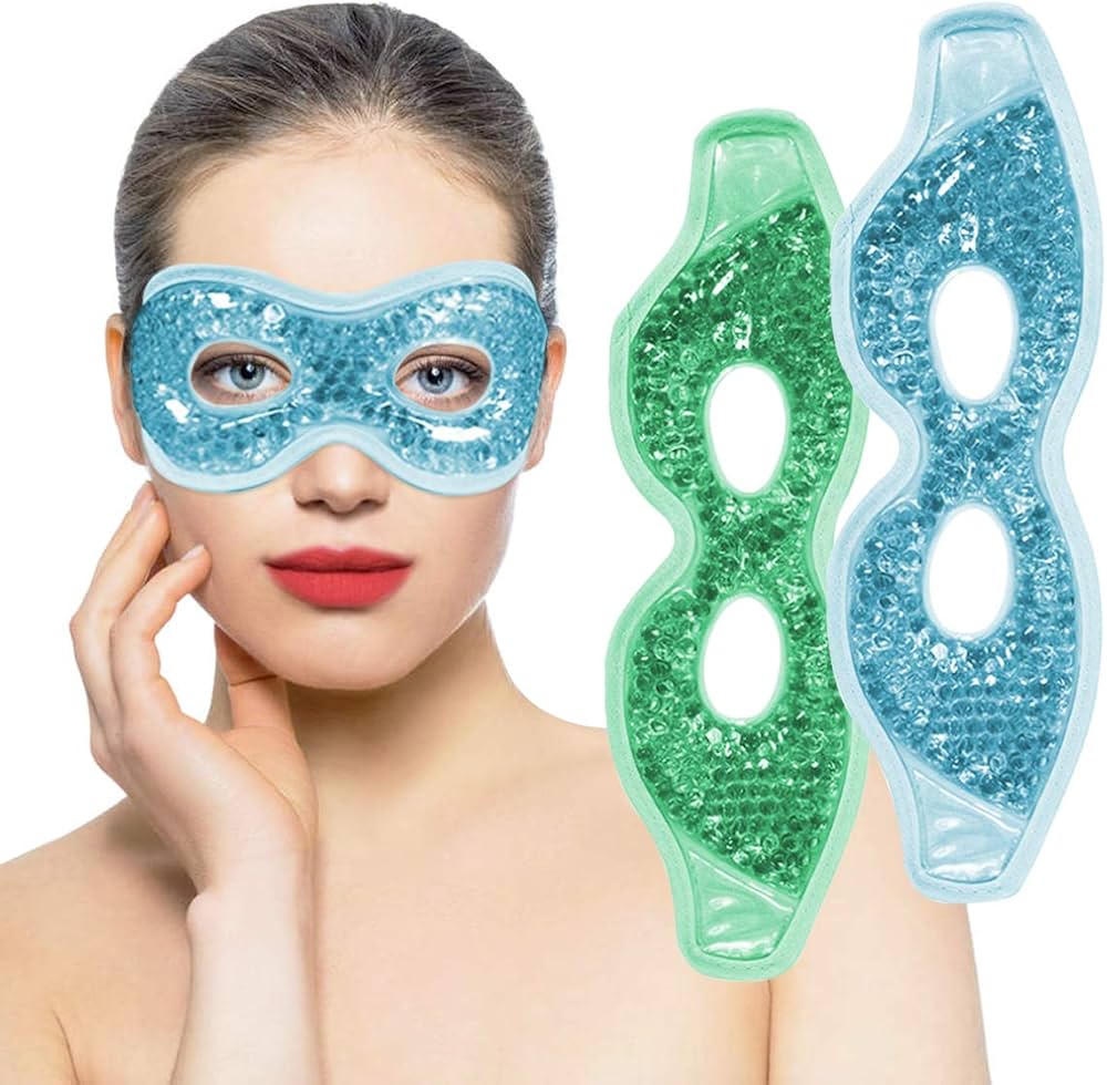 Amazon.com: Ruzzut Cooling Gel Eye Mask with Eye Holes, 2 PCS Cold