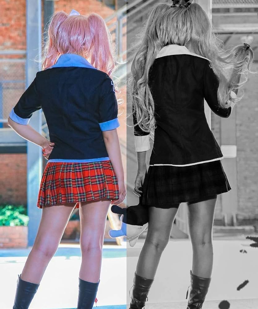 Amazon.co.jp: 江ノ島盾子 コスプレ衣装 【ウィッグ付き】 ダンガン