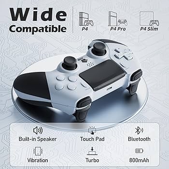 Amazon.com: CHEREEKI Wireless Controller for PS4 with 2 Macro