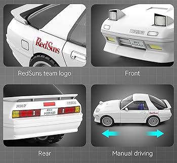 Amazon.com: dOMOb Initial-D Mazda RX-7 FC3S White Japan Car