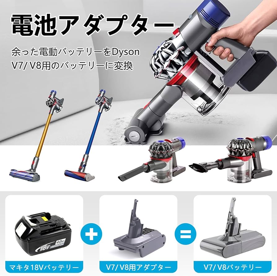 Amazon.co.jp: Melasta V7/V8用 リチウムバッテリー・変換アダプター