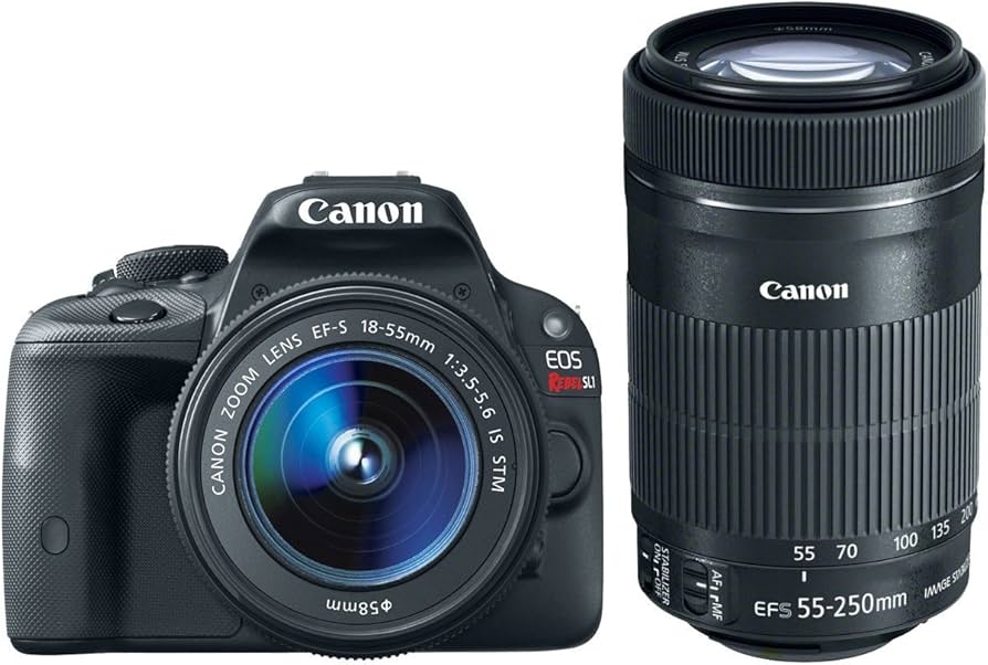 Amazon.com : Canon Rebel SL1 18-55STM + EF-S 55-250mm f/4-5.6 is