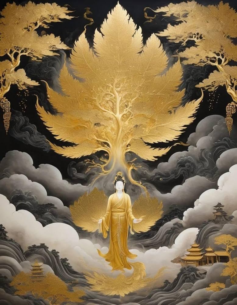 Amazon.co.jp: 金運アップ 女神様 308番開運絵画、風水、幸運アート