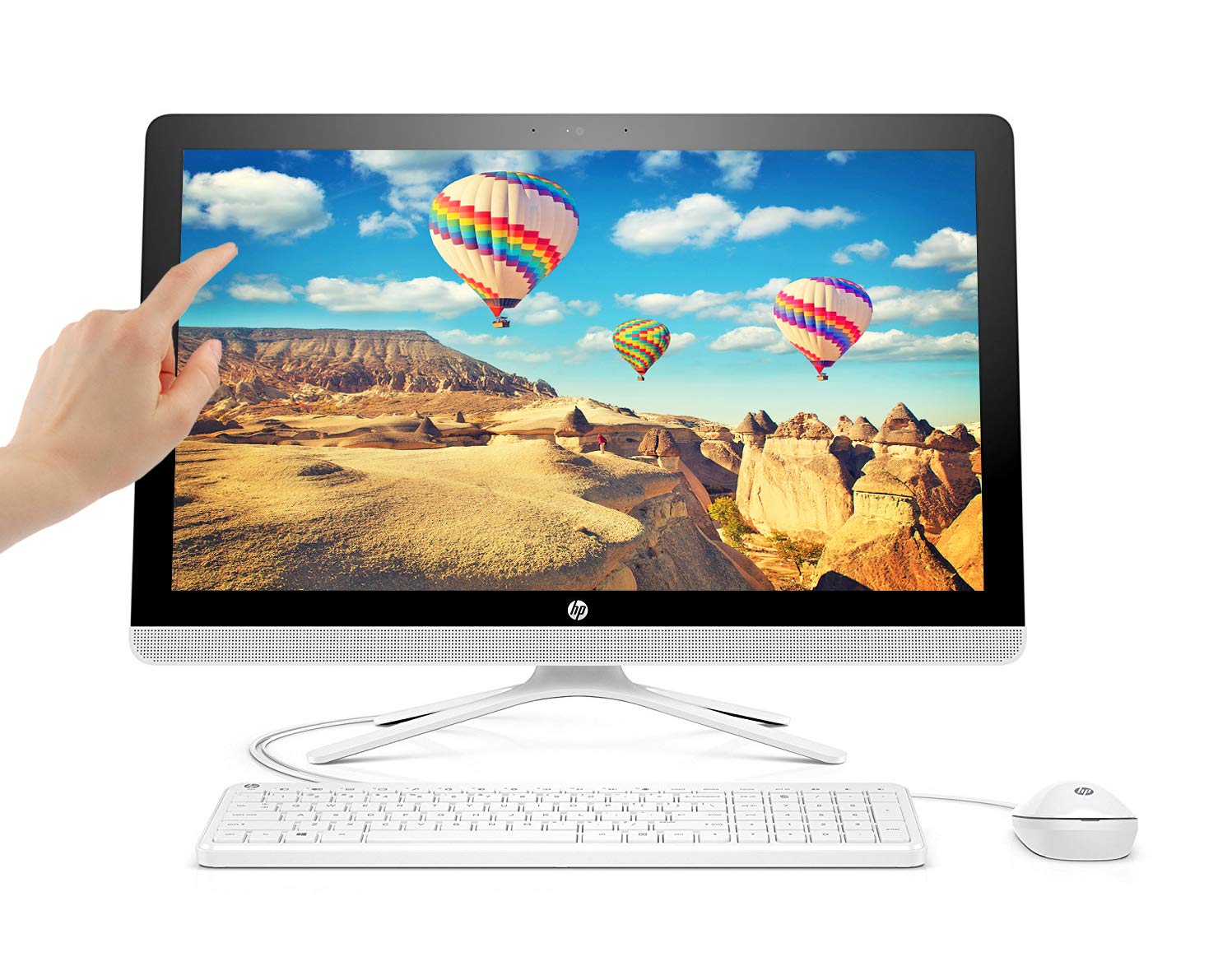 Amazon.com: HP Snow White 22-b013w All-in-One touch screen Desktop