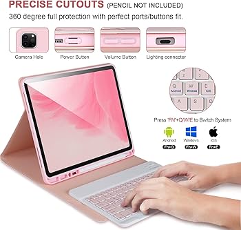 Amazon.com: APHBZGE Keyboard Case for iPad Air 11 2024(M2), iPad