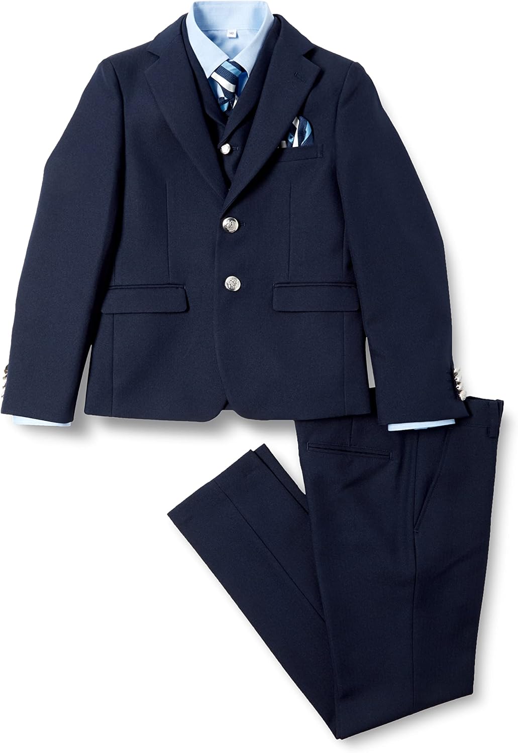 Amazon | WANDER FACTORY 男児トドラー3Pロングパンツスーツ6点セット