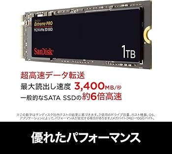 Amazon | SanDisk 内蔵SSD M.2-2280 / 1TB / SSD Extreme Pro / PCIe