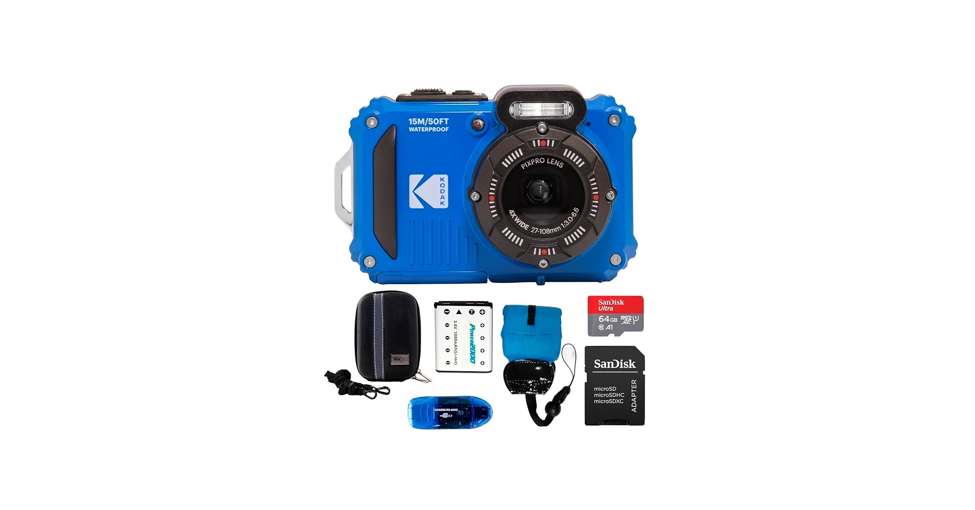 Amazon.com : Kodak PIXPRO WPZ2 Waterproof Digital Camera Bundle