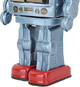 Amazon.co.jp: レトロなブリキのおもちゃのロボット、電動ヴィンテージ