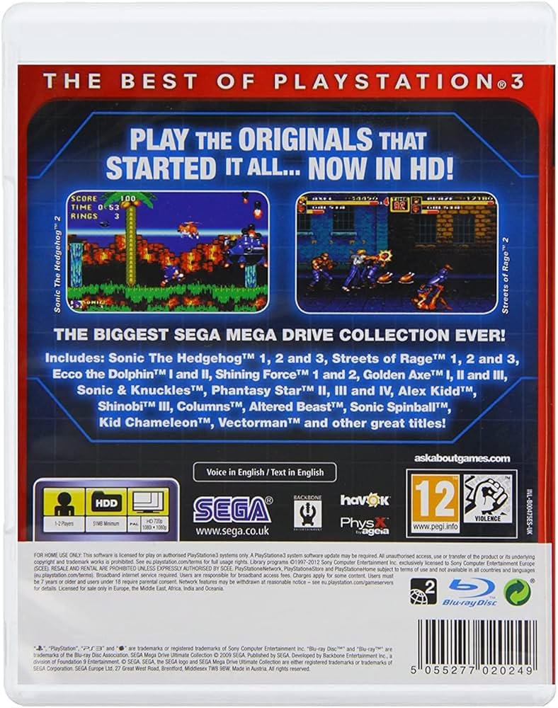 Amazon.com: Sega Mega Drive Ultimate Collection Essentials (PS3