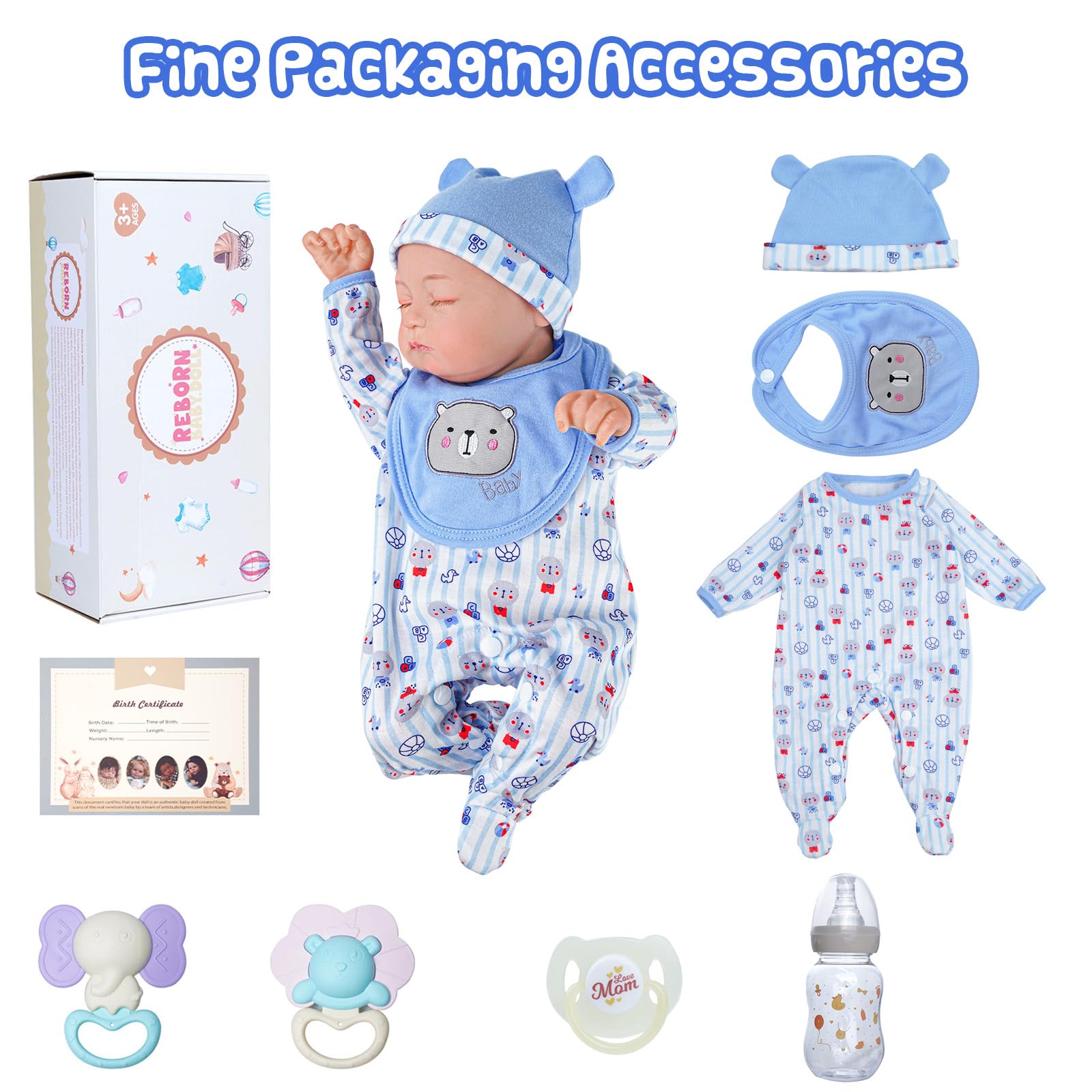 Amazon | BABESIDE リボーンベビードール 男の子 20インチ 愛らしい