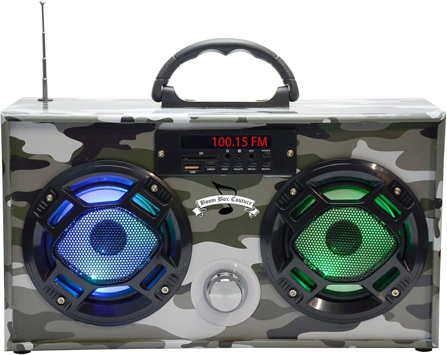 Amazon.com: Wireless Express - Mini Boombox with LED Speakers