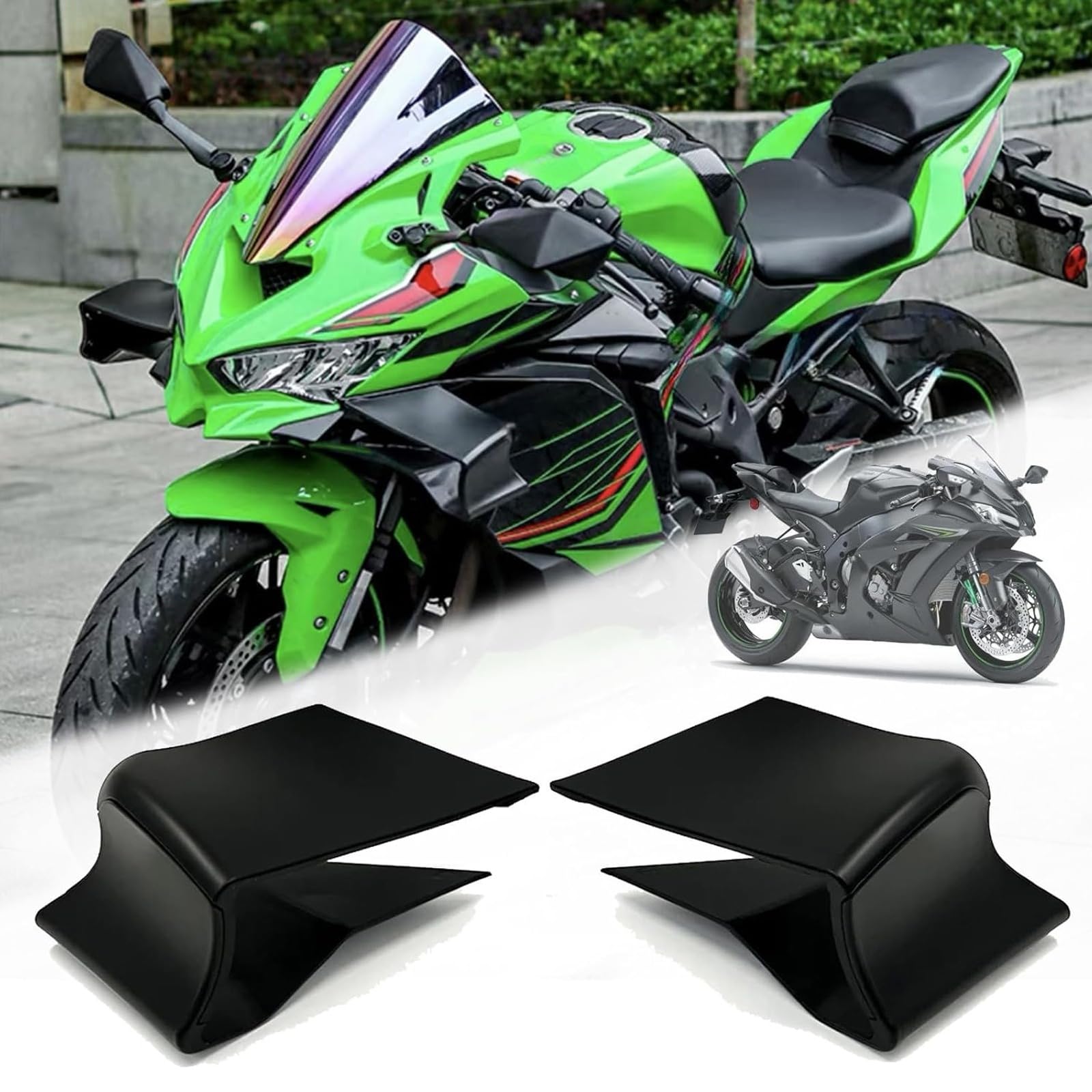 Amazon | FOR ZX4R ZX4RR ZX25R ZX 4R 4RR 25R フェアリング ウィング