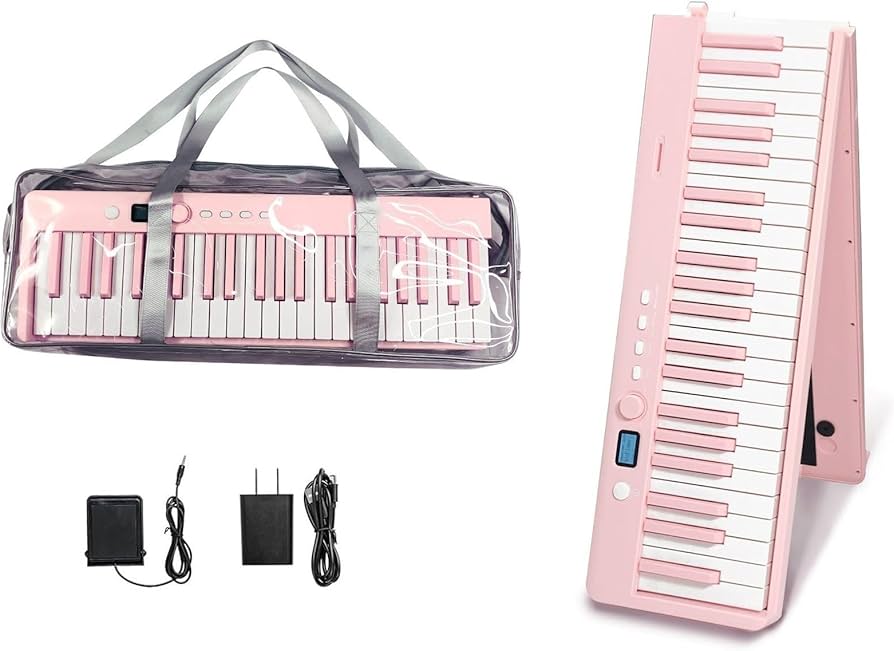 Amazon | プロ仕様の電子キーボード 折りたたみピアノ ポータブル 88鍵