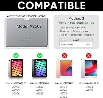 Amazon.co.jp: doqo iPad mini 7 & Mini 6 キーボードケース 8.3インチ