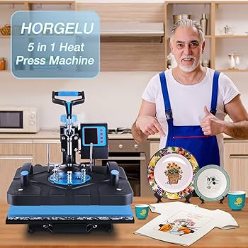 Amazon.com: HORGELU Upgraded 5 in 1 Heat Press Machine 15x15 Inch
