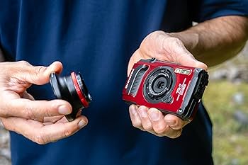 Amazon.com : OM SYSTEM Tough TG-7 Red Digital Camera, Waterproof