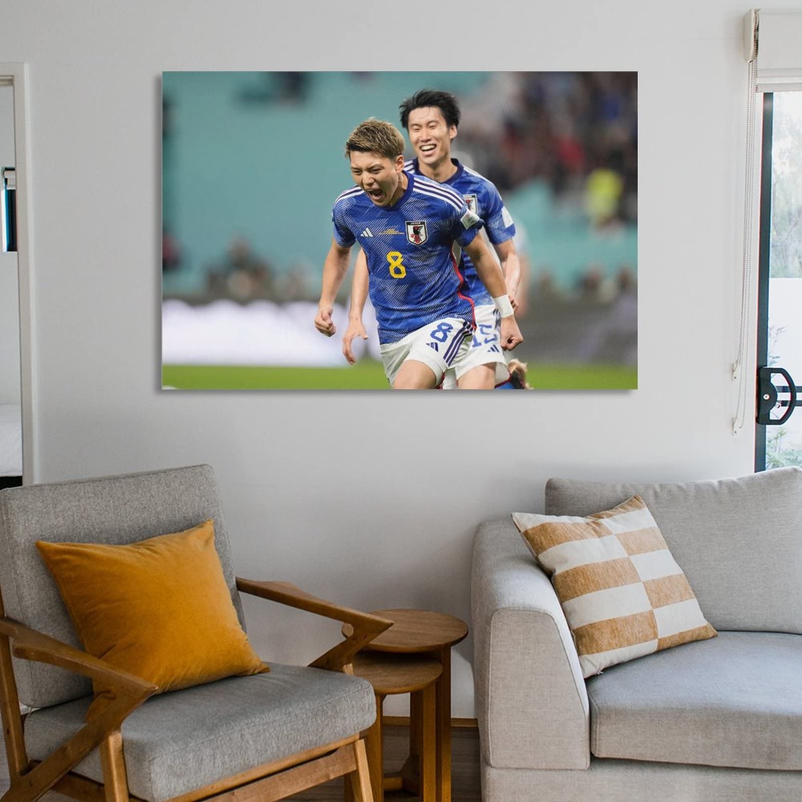 Amazon.co.jp: 堂安律 サッカー日本代表 ポスター（8） キャンバス