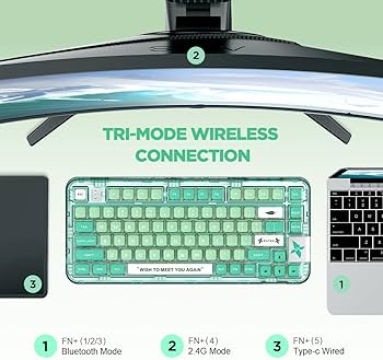 Amazon | YUNZII Coolkiller CK75 無線 ホットスワップメカニカル