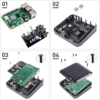 Amazon | GeeekPi Raspberry Pi4ケースArgon ONE V2ケースブラック