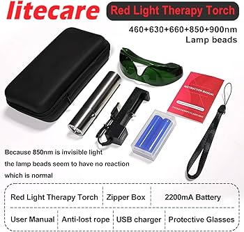 Amazon.com: Red Light Therapy Wand, Handheld Portable Red