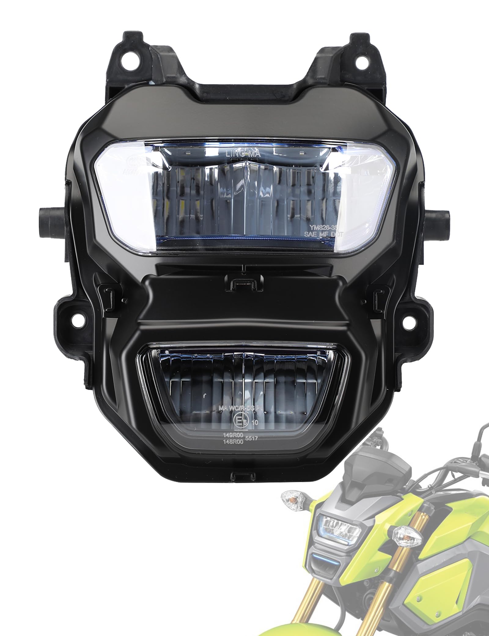 Amazon.co.jp: JFG バイク ヘッドライト LED 12V grom125 msx125