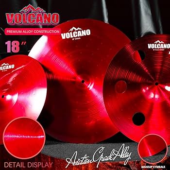 Amazon.com: PLADRUBO Titanium Color Cymbals Set – 7-Piece Drum