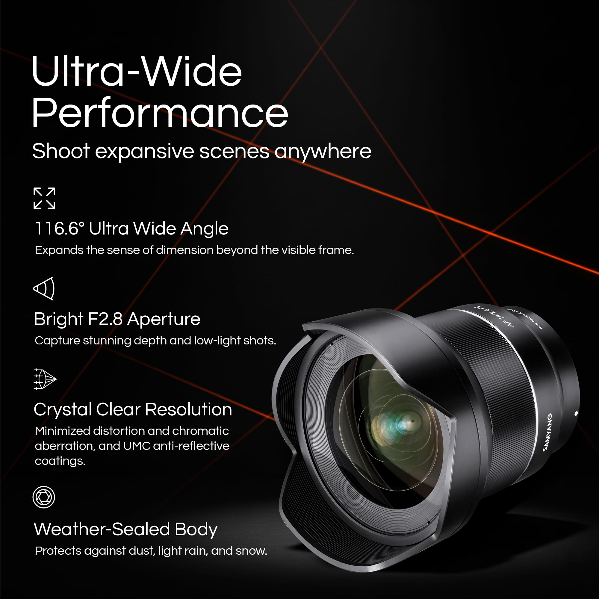 Amazon.com : Samyang 14mm F2.8 Auto Focus Lens for Canon EF