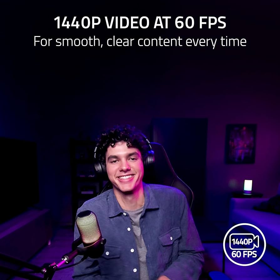 Amazon.com: Razer Kiyo V2 X Streaming Webcam: 1440p 60 FPS - Auto
