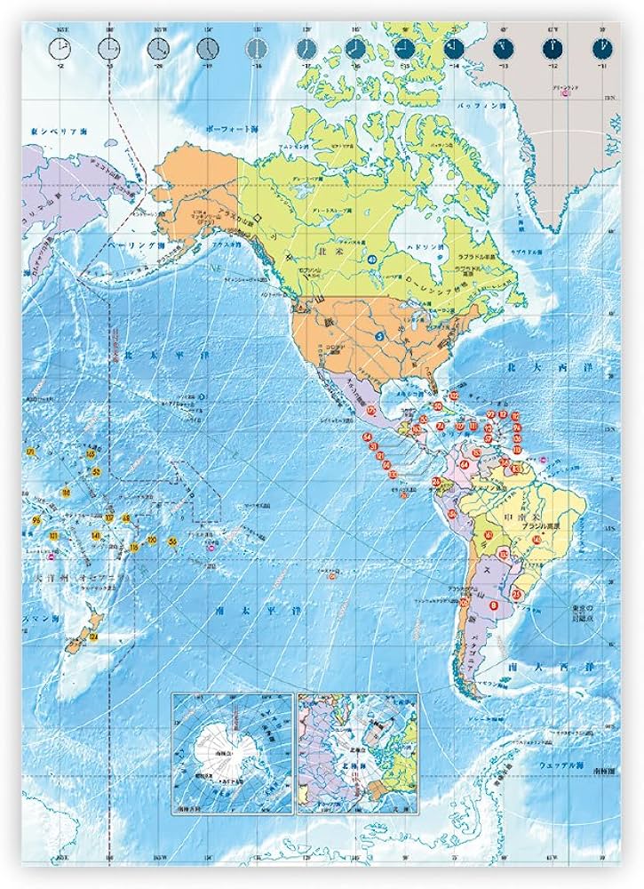Amazon | 東京カートグラフィック B5ノート世界地図 セミB5 7mm横罫