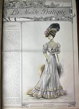 Amazon.co.jp: フランス アンティーク ファッション 雑誌 1907年 La