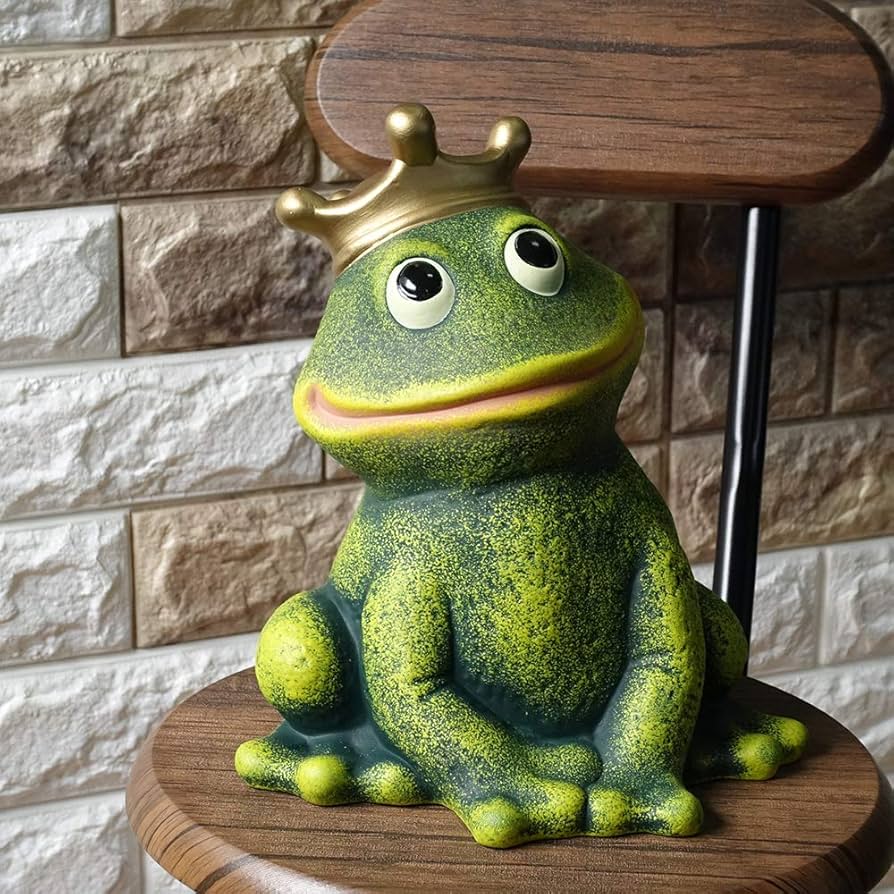 Amazon.co.jp: カエル 王子様 24cm カエルグッズ 置物 かえる 雑貨