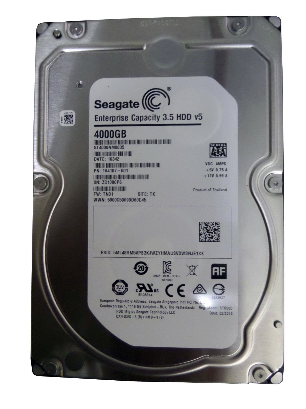 Amazon.com: Seagate Enterprise Capacity 3.5 HDD V.5 ST4000NM0035