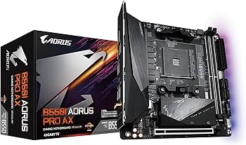 GIGABYTE B550I AORUS PRO AX (AM4 AMD/B550/Mini-Itx/Dual M.2/SATA