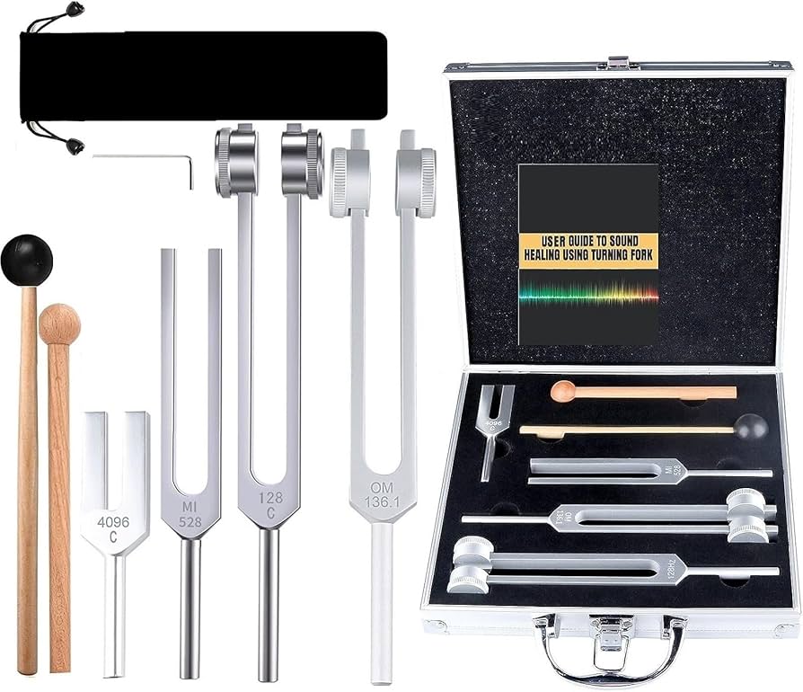 Amazon.com: 4Pcs Tuning Fork Medical Sound Healing Set(128Hz, OM