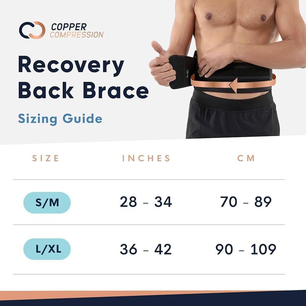 Amazon.com: Copper Compression Back Brace. Copper Infused Lumbar